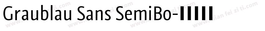 Graublau Sans SemiBo字体转换